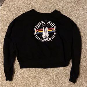 NASA cropped sweater